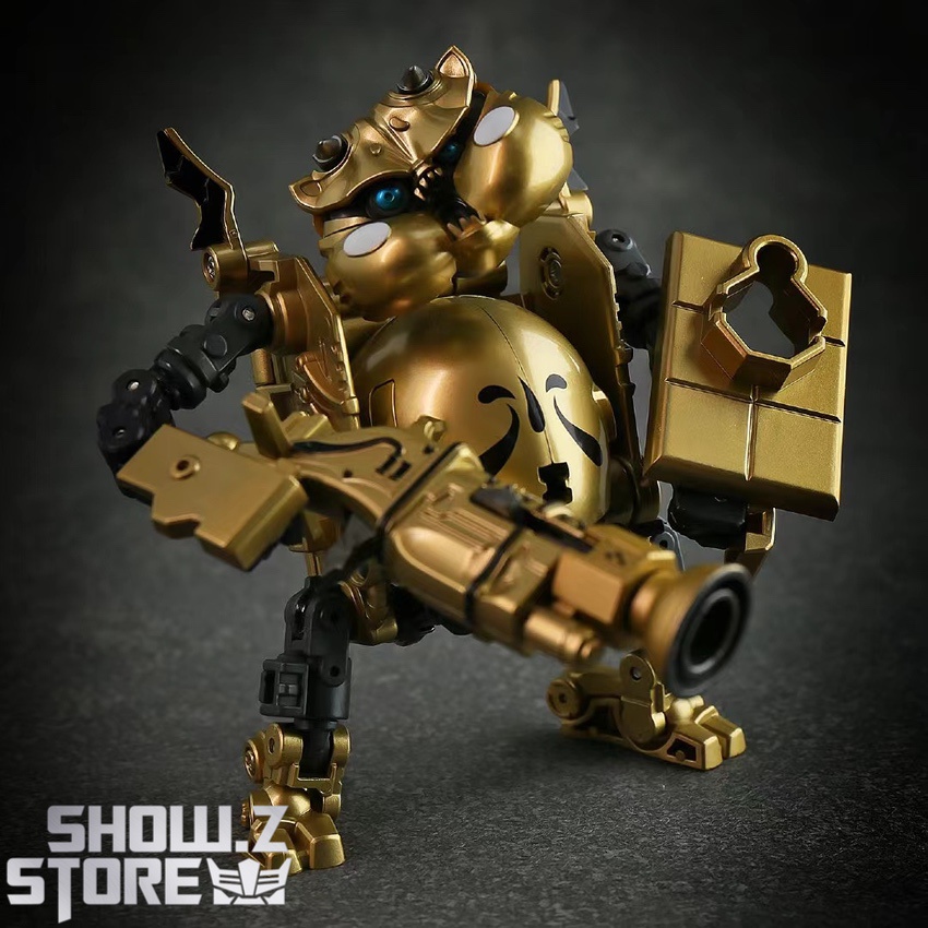 ToyWolf Water Man Golden Version robot standing golden armor ToyWolf Water Man Golden Version robot standing golden armor