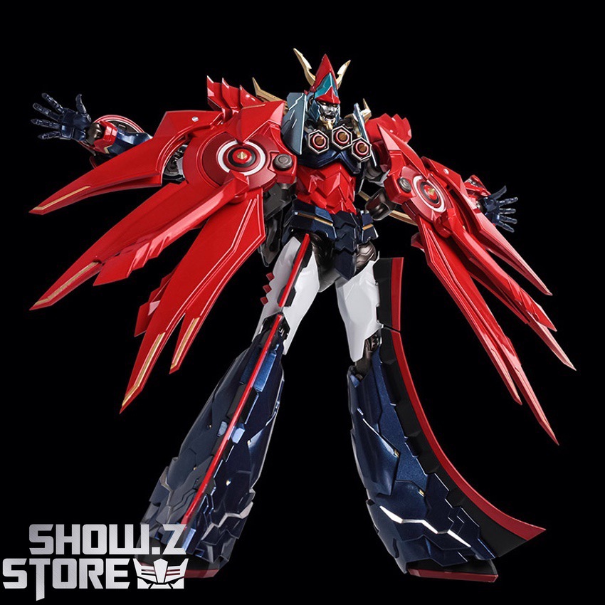 Sentinel RIOBOT Raideen red blue robot extended wings sword Sentinel RIOBOT Raideen red blue robot extended wings sword
