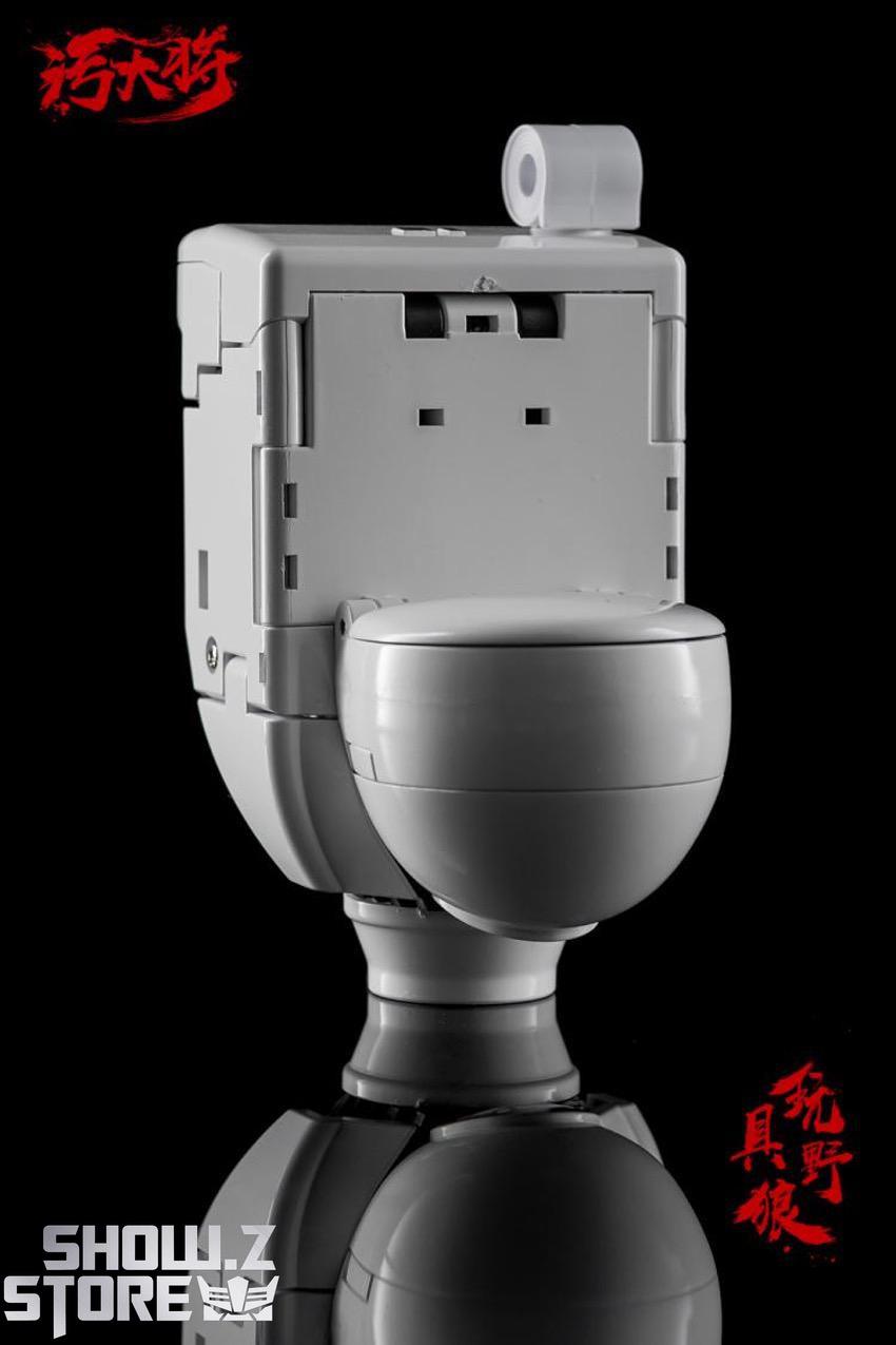 Toywolf Dirty Man white toilet robot standing battle pose Toywolf Dirty Man white toilet robot standing battle pose