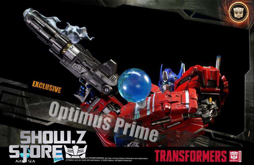 Transformers Optimus Prime exclusive statue red blue color scheme Transformers Optimus Prime exclusive statue red blue color scheme