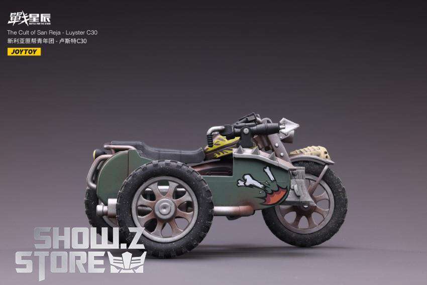 JoyToy Luyster creature sidecar motorcycle three-quarter angle JoyToy Luyster creature sidecar motorcycle three-quarter angle