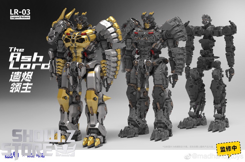 Ash Lord Grimlock transformation modes comparison lineup display Ash Lord Grimlock transformation modes comparison lineup display