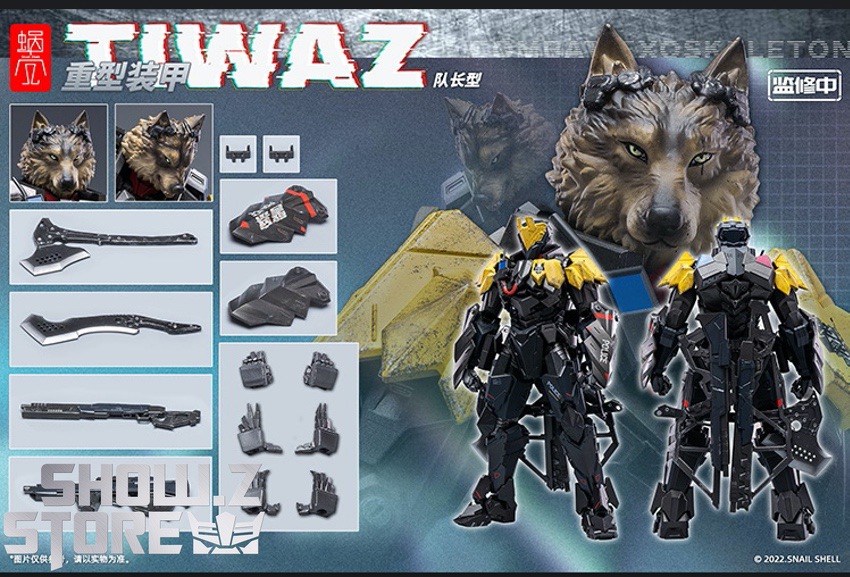 Snail Shell Tiwaz Captain rear action pose armor display Snail Shell Tiwaz Captain rear action pose armor display