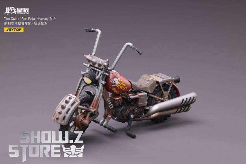 JoyToy Harvey beast bike three-quarter side view detail JoyToy Harvey beast bike three-quarter side view detail