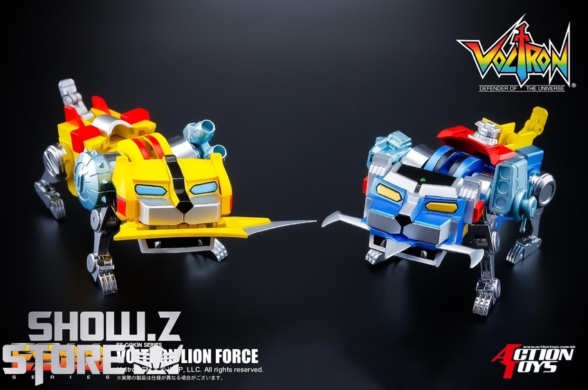 Voltron Lion Force five lion robots separate display overview Voltron Lion Force five lion robots separate display overview