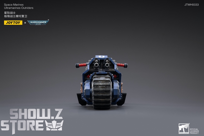 JoyToy Ultramarines Outriders motorcycle rear view display JoyToy Ultramarines Outriders motorcycle rear view display