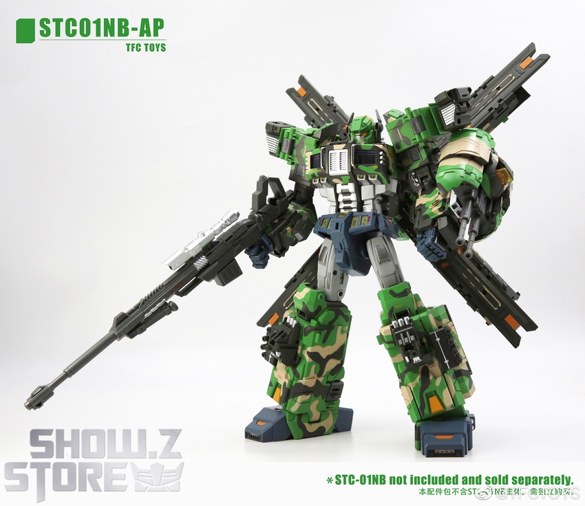 STC01NB-AP standing battle pose dual weapons raised outward STC01NB-AP standing battle pose dual weapons raised outward
