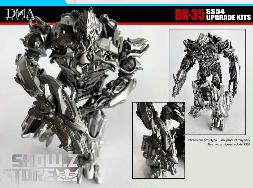 DK-35 Megatron upgrade components bonus accessories display layout DK-35 Megatron upgrade components bonus accessories display layout