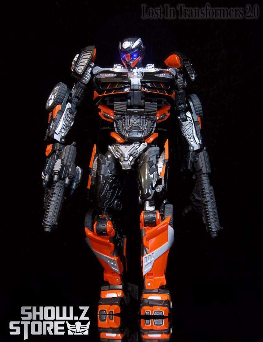 DX9 K3 La Hire Rodimus Hot Rod front facing robot warrior display DX9 K3 La Hire Rodimus Hot Rod front facing robot warrior display