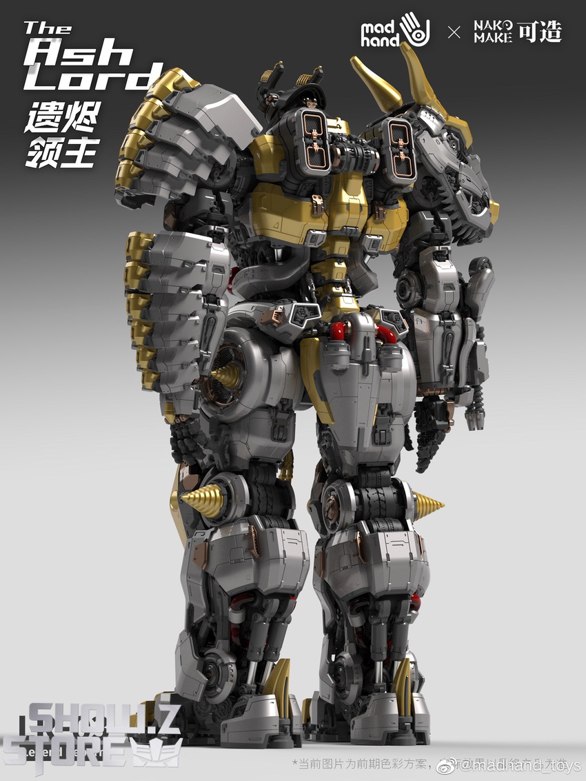 Ash Lord Grimlock front standing pose details display overview Ash Lord Grimlock front standing pose details display overview