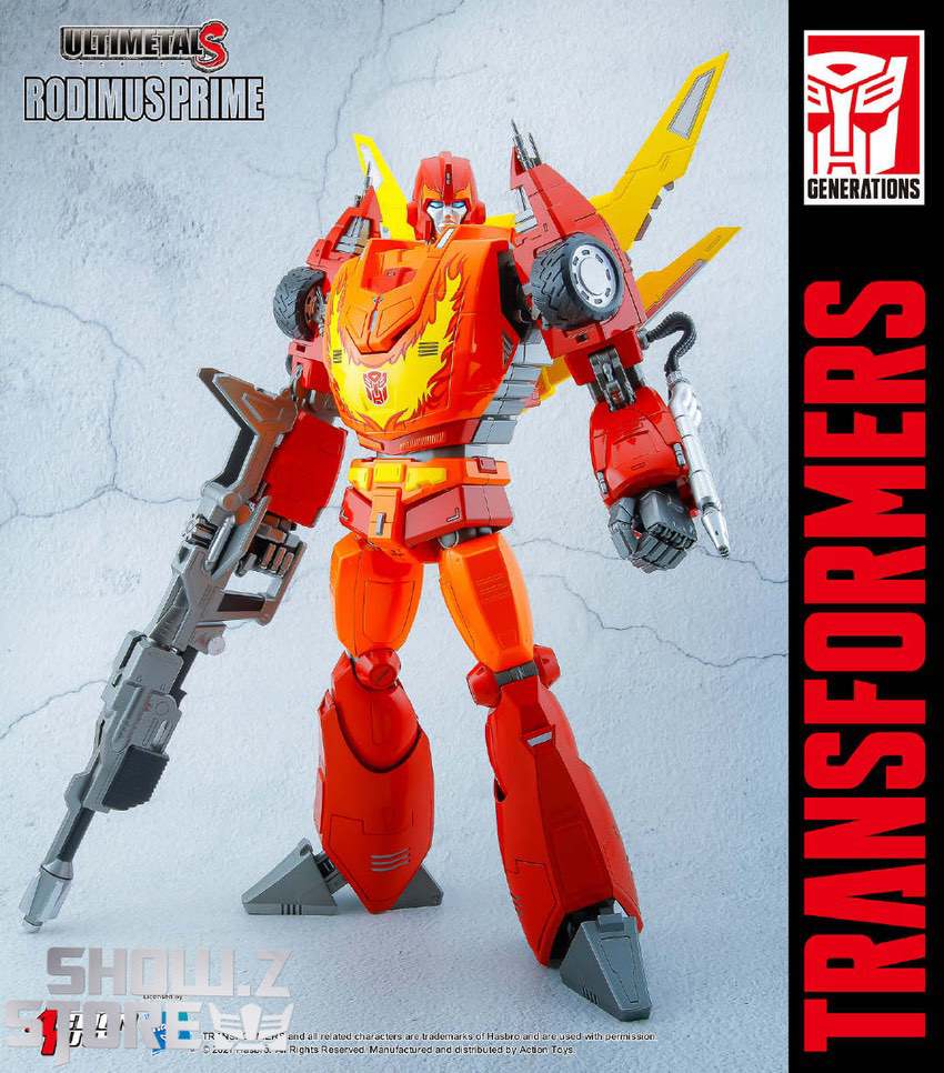 ULTIMETAL-S Rodimus Prime cannon yellow wings extended display ULTIMETAL-S Rodimus Prime cannon yellow wings extended display