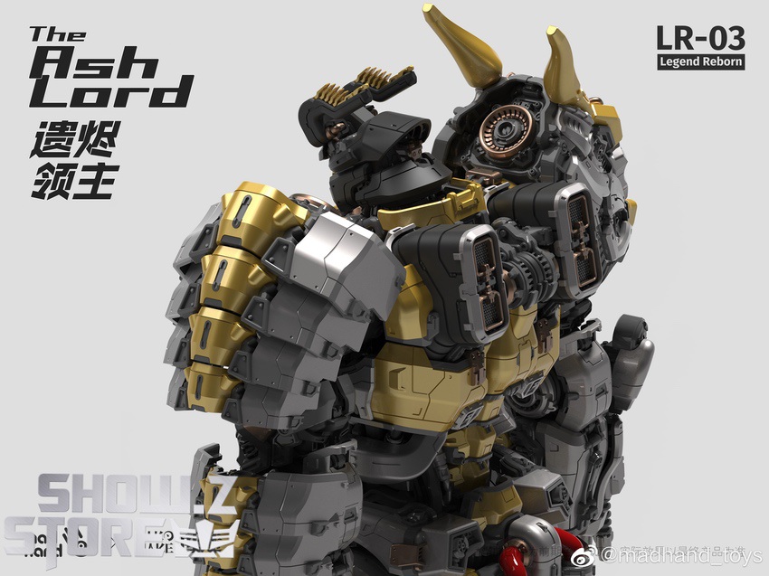Ash Lord Grimlock head shoulder close-up view detail display Ash Lord Grimlock head shoulder close-up view detail display