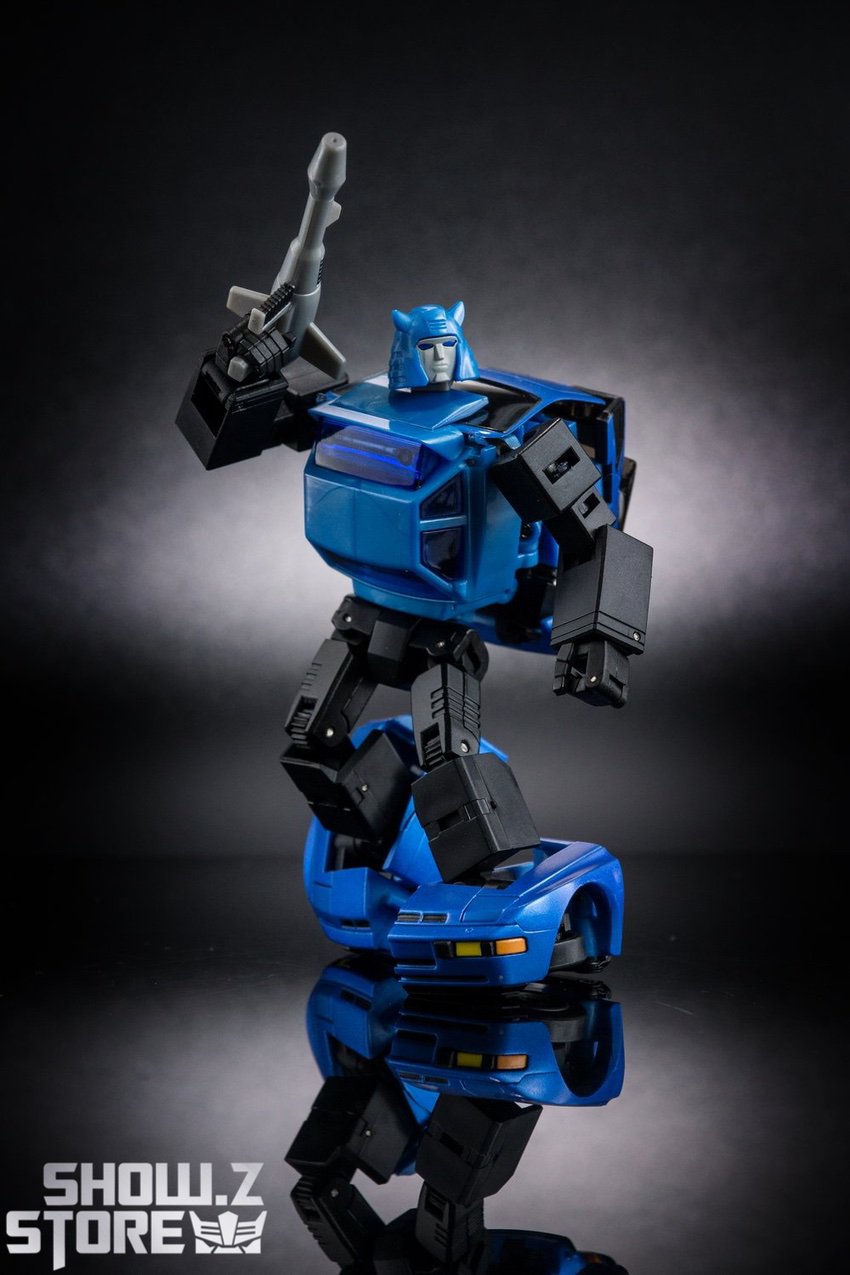 Blue car design with black accents Blue car design with black accents