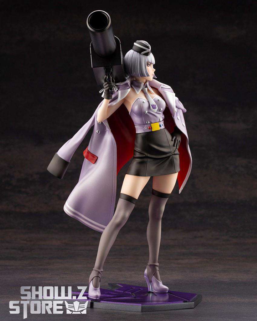 Kotobukiya Bishoujo Megatron action pose legs crossed arms Kotobukiya Bishoujo Megatron action pose legs crossed arms