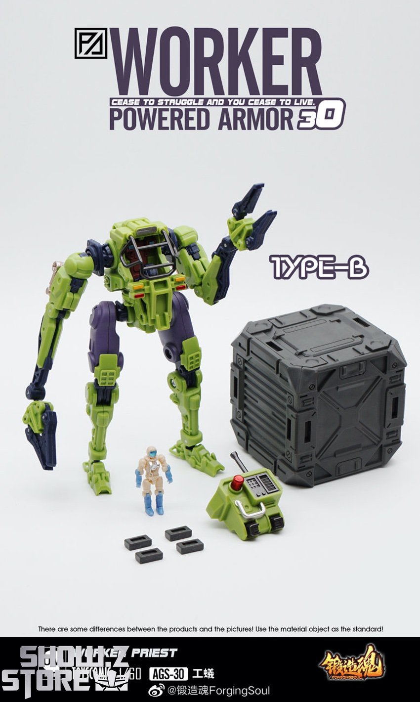 Worker Priest AGS-30 powered armor accessories figure display Worker Priest AGS-30 powered armor accessories figure display