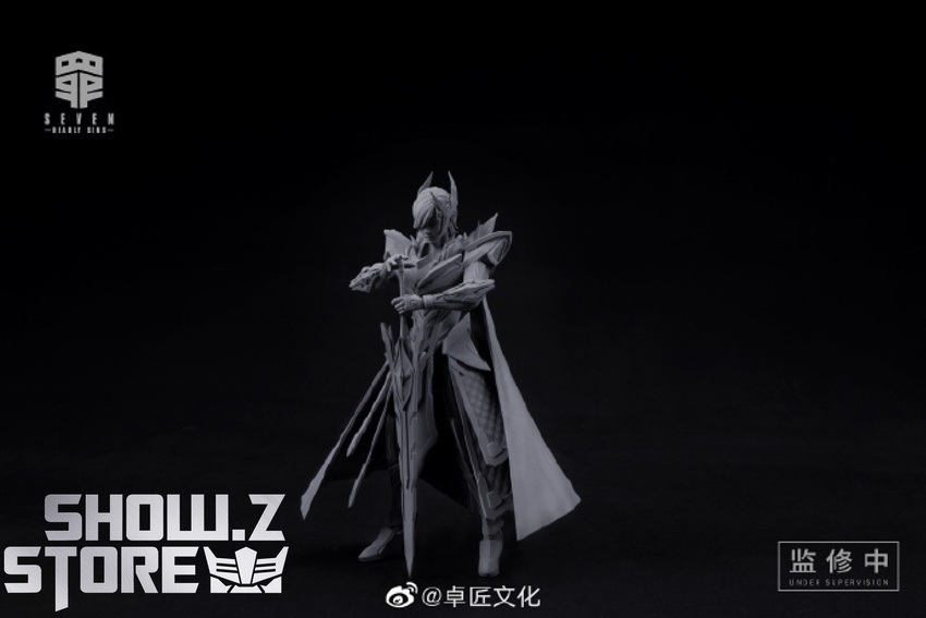 MS General Pride warrior pose spike armor detail display MS General Pride warrior pose spike armor detail display