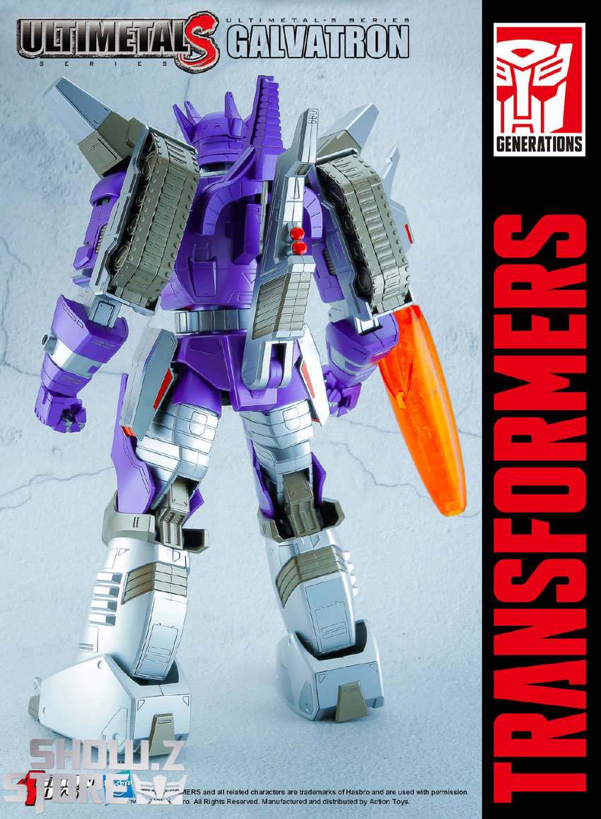 ULTIMETAL-S Galvatron back view orange weapon displayed ULTIMETAL-S Galvatron back view orange weapon displayed