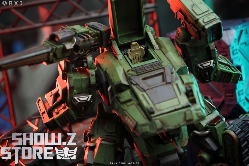 Tank Soul AGS-06 Forest Version green camo close-up detail Tank Soul AGS-06 Forest Version green camo close-up detail