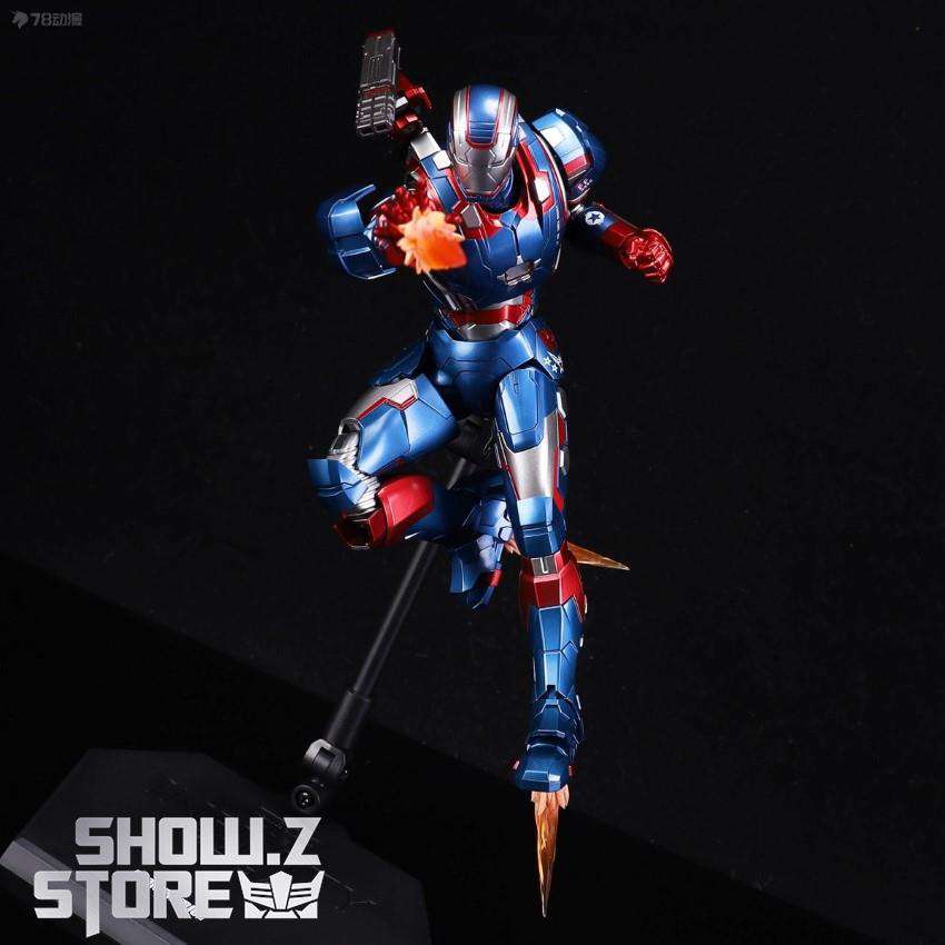 Threezero Iron Patriot articulated figure front standing pose Threezero Iron Patriot articulated figure front standing pose