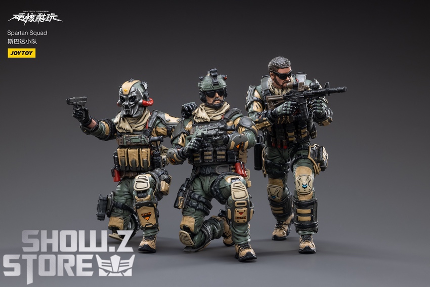 JoyToy Spartan Squad soldiers set three military figures armed JoyToy Spartan Squad soldiers set three military figures armed