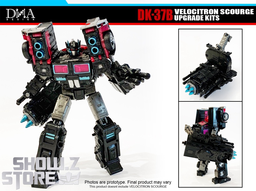 DK-37B Velocitron Scourge robot mode standing battle ready stance DK-37B Velocitron Scourge robot mode standing battle ready stance