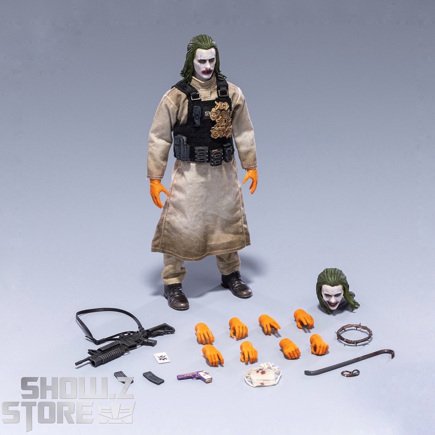 Round Culture DC Joker figure multiple orange hand accessories Round Culture DC Joker figure multiple orange hand accessories