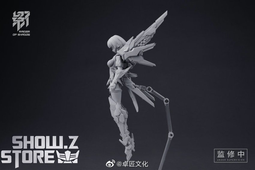 MS General Raider Shadow Rooster white armor fighter with sword MS General Raider Shadow Rooster white armor fighter with sword