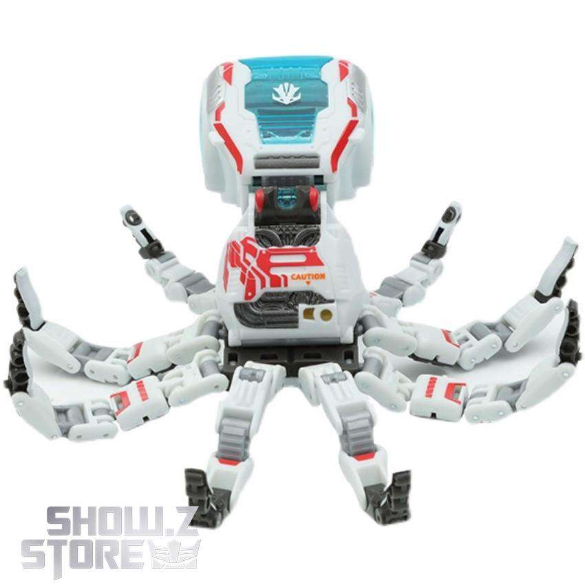 BeastBox Oldone white turquoise red car mode vehicle transformation BeastBox Oldone white turquoise red car mode vehicle transformation