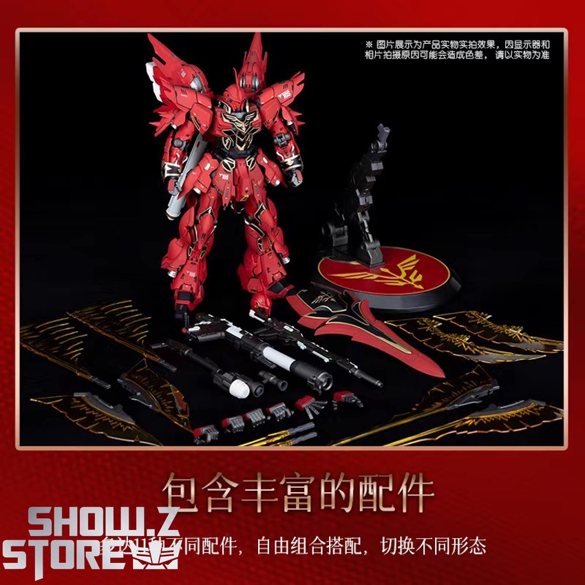 Custom Sinanju painted glossy red armor finish Custom Sinanju painted glossy red armor finish