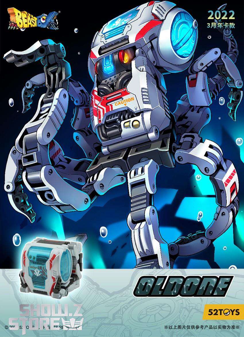52Toys BeastBox BB-44 Oldone white turquoise red robot spider 52Toys BeastBox BB-44 Oldone white turquoise red robot spider