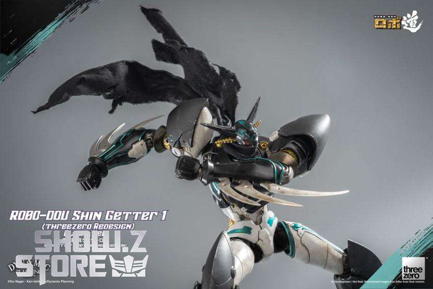 Threezero Shin Getter 1 black dynamic aerial attack motion Threezero Shin Getter 1 black dynamic aerial attack motion