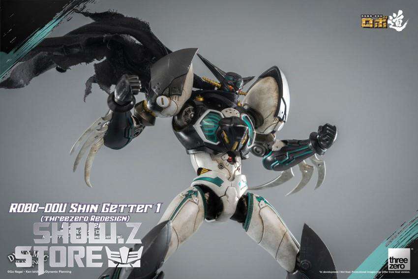 Threezero Shin Getter 1 Black Version robot extended weapons Threezero Shin Getter 1 Black Version robot extended weapons