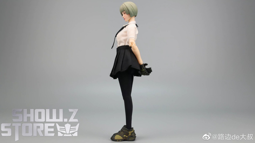 JoyToy Frontline Chaos Rin female side profile neutral standing JoyToy Frontline Chaos Rin female side profile neutral standing