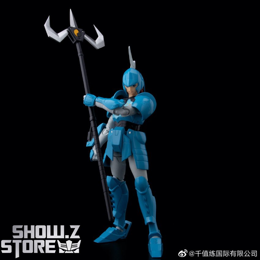 Cye figure holding large battle axe dynamic combat pose Cye figure holding large battle axe dynamic combat pose