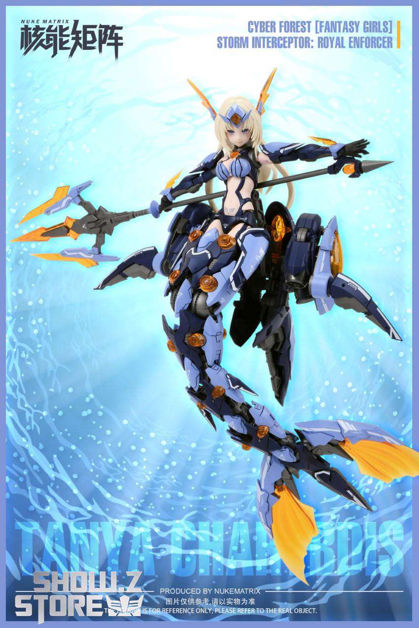 Nuke Matrix Mermaid figure extended black gold weapon attachments Nuke Matrix Mermaid figure extended black gold weapon attachments