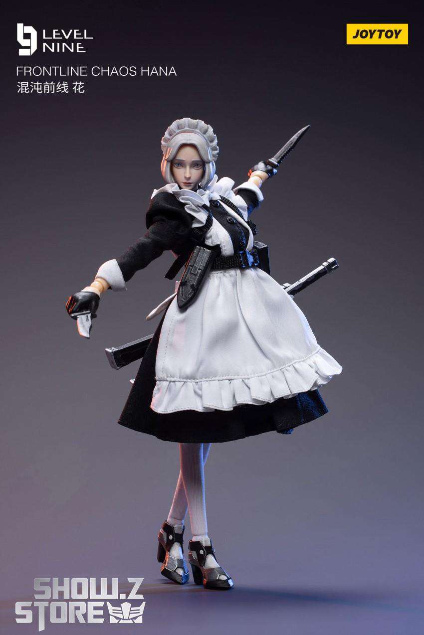 Hana dynamic stance dual sword pose pink hair tactical outfit Hana dynamic stance dual sword pose pink hair tactical outfit