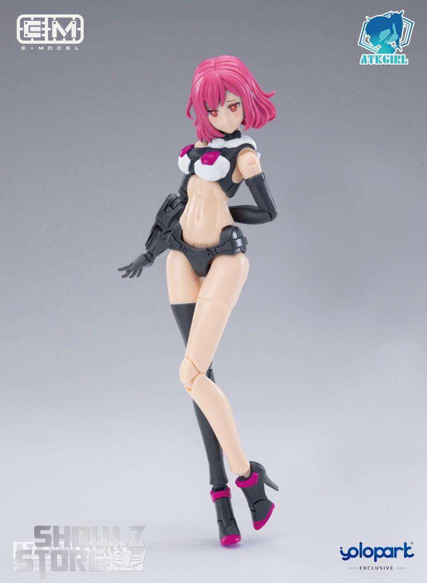 Eastern Model ATK Girl Frankenstein pink hair black white standing Eastern Model ATK Girl Frankenstein pink hair black white standing