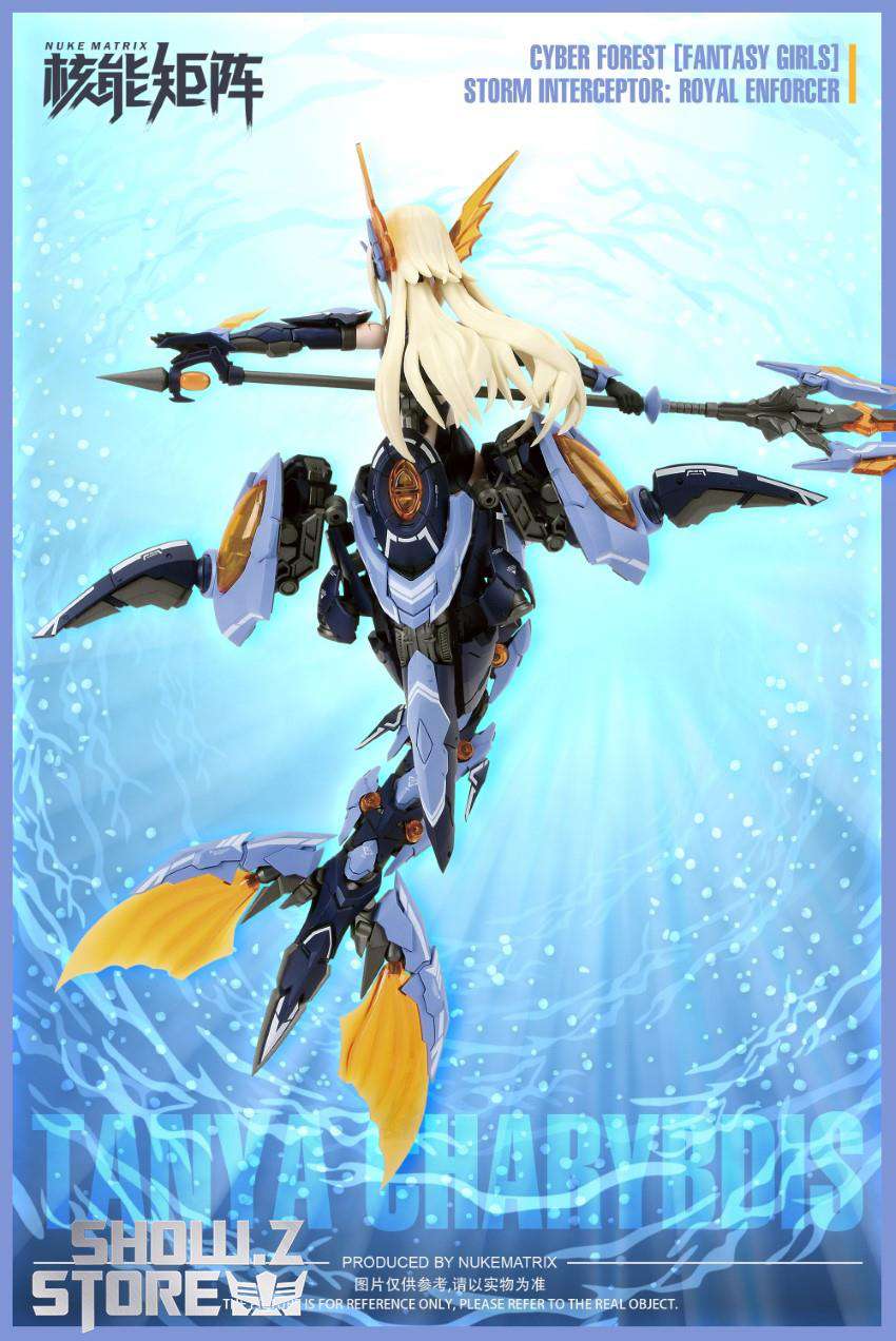 Nuke Matrix Fantasy Girl Mermaid model kit dynamic aerial pose Nuke Matrix Fantasy Girl Mermaid model kit dynamic aerial pose
