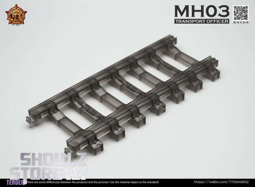 MHZ Toys MH-03 Transport Officer gray railway track detail MHZ Toys MH-03 Transport Officer gray railway track detail