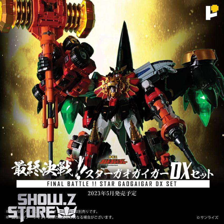 Pose Toy GaoGaiGar GoldyMarg Deluxe orange robot standing display Pose Toy GaoGaiGar GoldyMarg Deluxe orange robot standing display