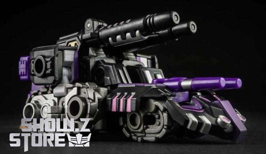 IronFactory Dubhe Tarn robot firing purple cannon extended arm IronFactory Dubhe Tarn robot firing purple cannon extended arm