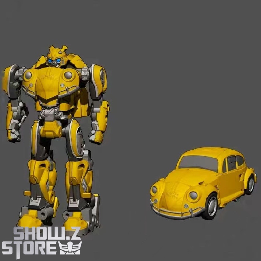 Metagate Bumblebee robot yellow car mode comparison display Metagate Bumblebee robot yellow car mode comparison display
