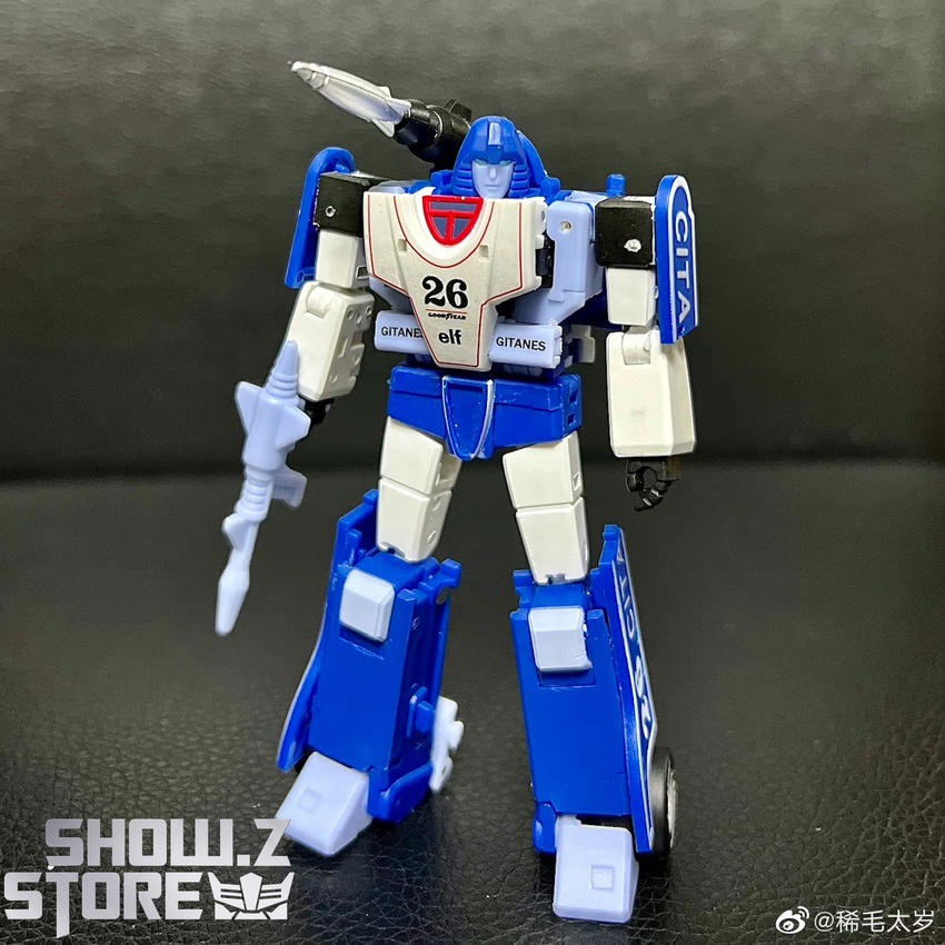 Magic Square Shadow Master Mirage white robot standing action Magic Square Shadow Master Mirage white robot standing action