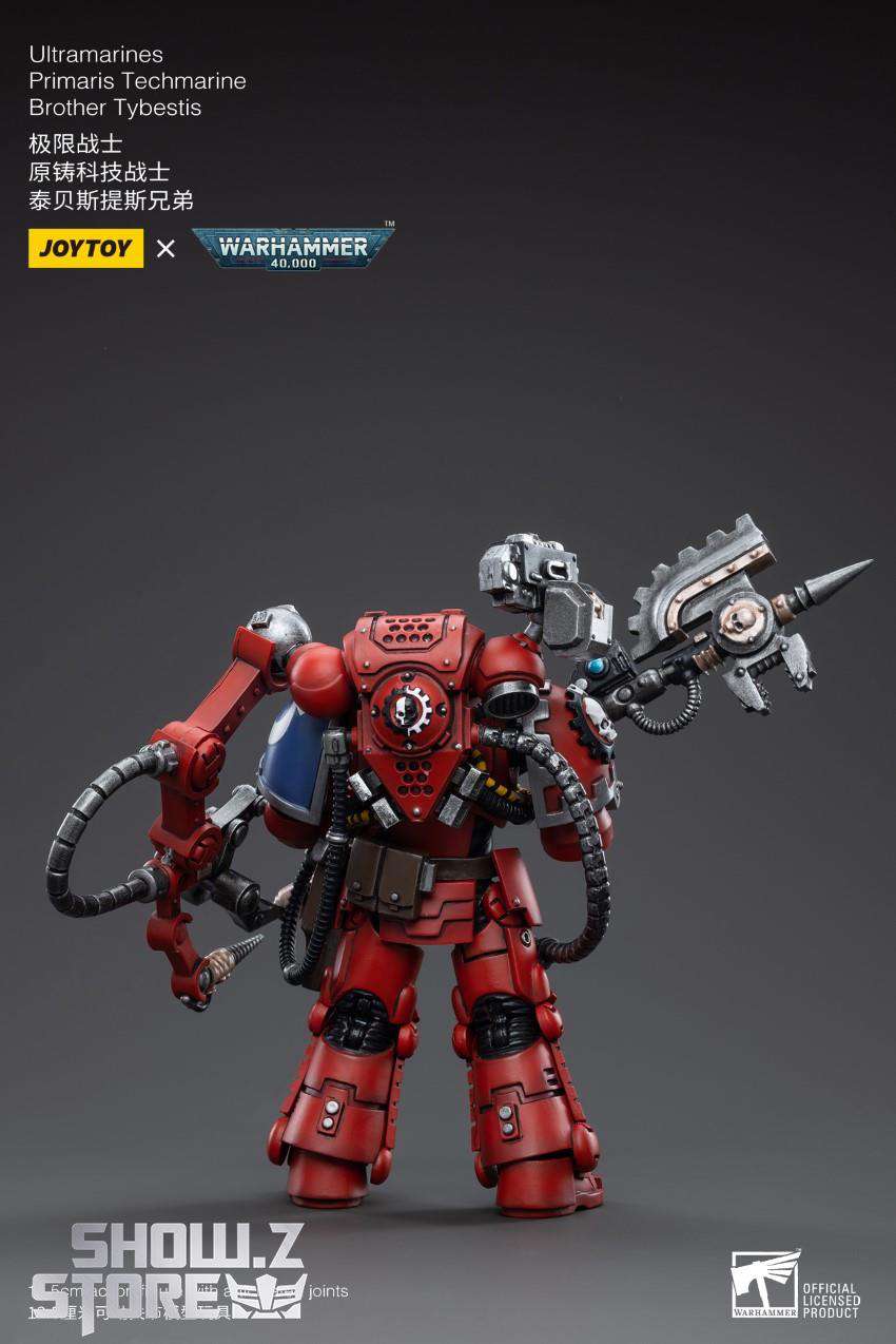 JoyToy Ultramarines Primaris Techmarine Tybestis red armor display JoyToy Ultramarines Primaris Techmarine Tybestis red armor display