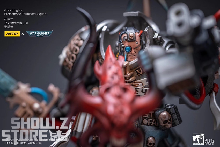 Grey Knights Terminator Paladin figure detail shot accessories Grey Knights Terminator Paladin figure detail shot accessories