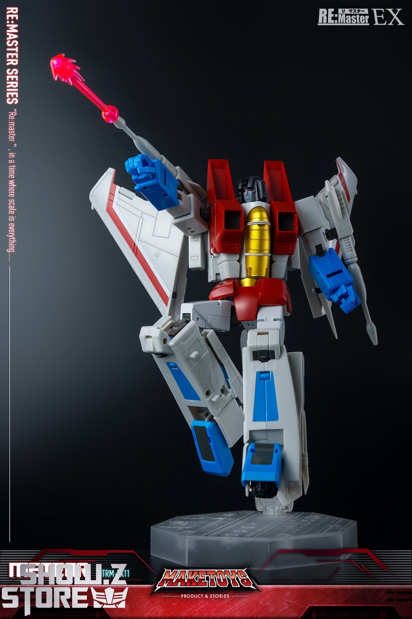 MakeToys Meteor Starscream action pose with armaments displayed MakeToys Meteor Starscream action pose with armaments displayed