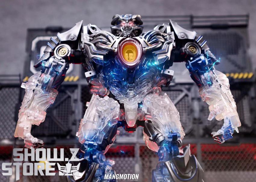 Unique Toys Nero Galvatron transparent armor full front view Unique Toys Nero Galvatron transparent armor full front view