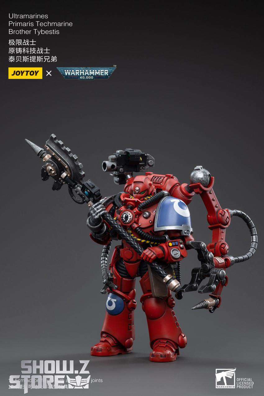 JoyToy Ultramarines Techmarine side view heavy weapons display JoyToy Ultramarines Techmarine side view heavy weapons display