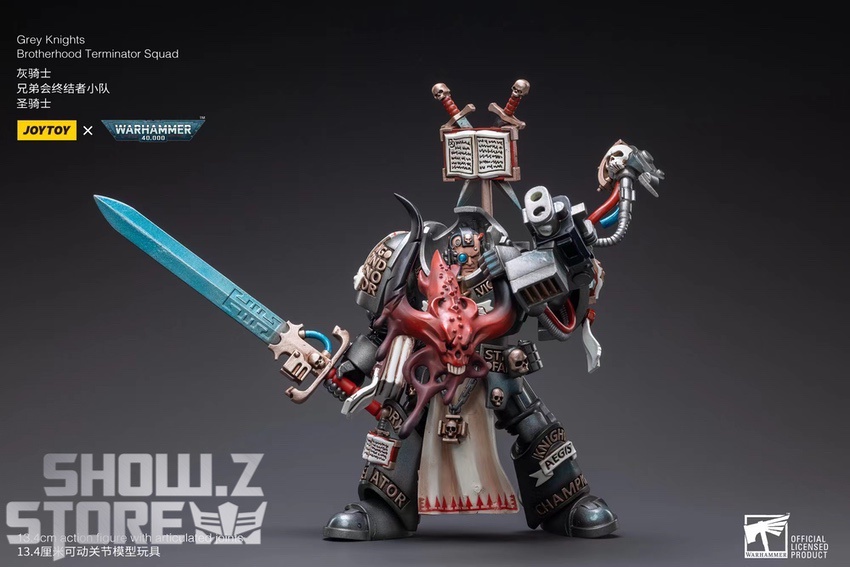 Grey Knights Terminator Paladin holding sword front standing pose Grey Knights Terminator Paladin holding sword front standing pose