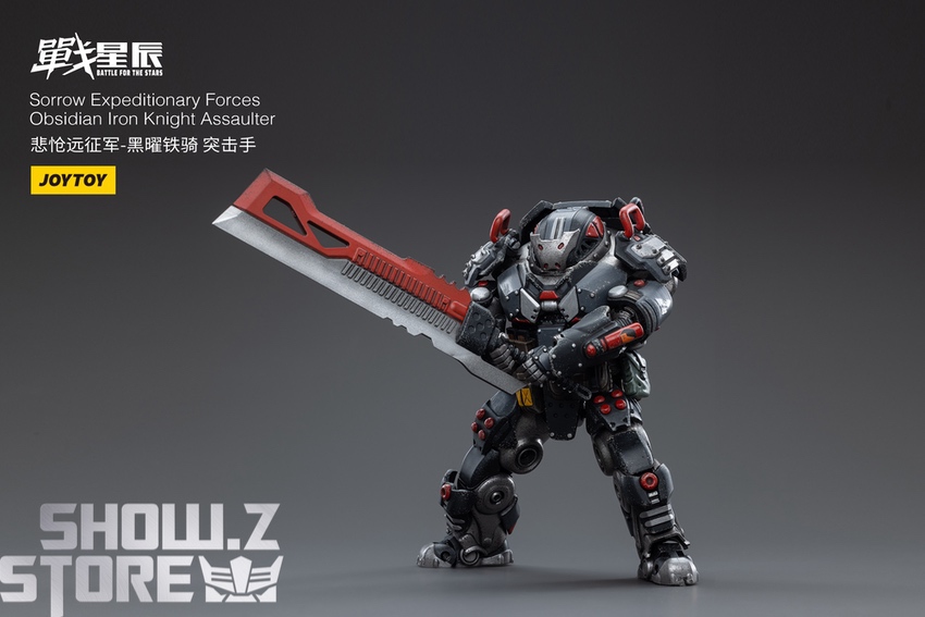 JoyToy Sorrow Obsidian Iron Knight Assaulter black red sword JoyToy Sorrow Obsidian Iron Knight Assaulter black red sword